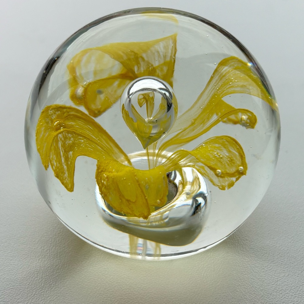 Yellow Flower Paperweight
